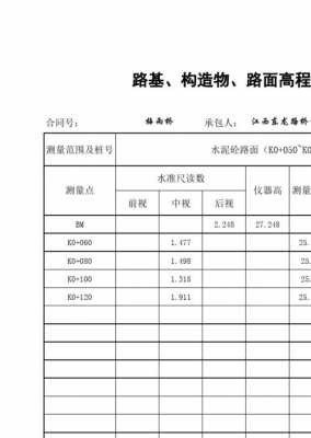 道路测量方法 道路测量表模板-第1张图片-马瑞范文网