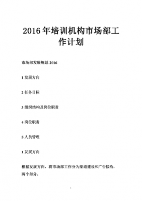 培训机构市场方案模板（培训机构市场方案模板范文）-第1张图片-马瑞范文网