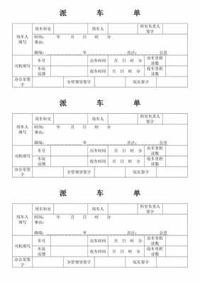 医院行政派车单模板（医院派车单填写样本）-第2张图片-马瑞范文网