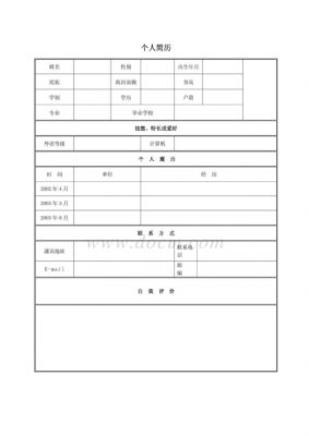 职场简历表格 职场简历模板下载-第3张图片-马瑞范文网