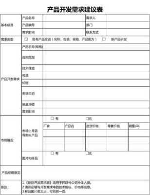  产品需求报告模板「产品需求表格模板」-第2张图片-马瑞范文网