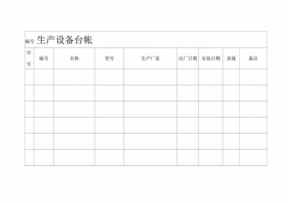 纺织生产设备台账模板_纺织生产设备台账模板下载-第3张图片-马瑞范文网