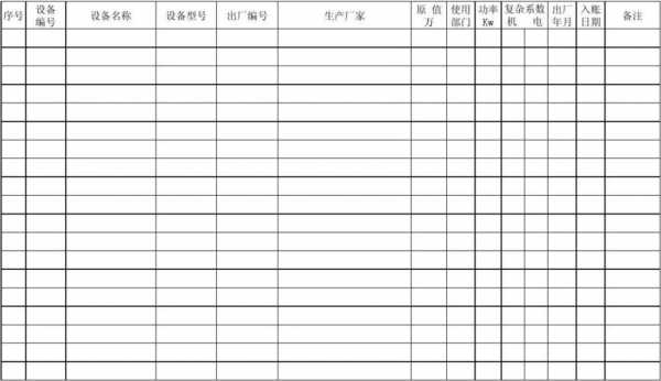 纺织生产设备台账模板_纺织生产设备台账模板下载-第1张图片-马瑞范文网