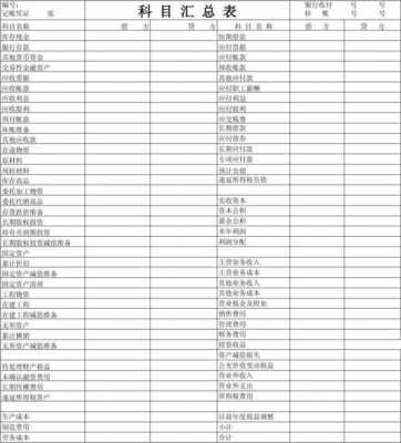 科目汇总表模板图片（科目汇总表图示）-第2张图片-马瑞范文网