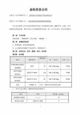 粉末涂料供货合同模板怎么写-第2张图片-马瑞范文网