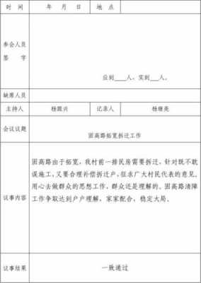 村民代表大会组建台账模板_村委会村民代表会议记录-第3张图片-马瑞范文网