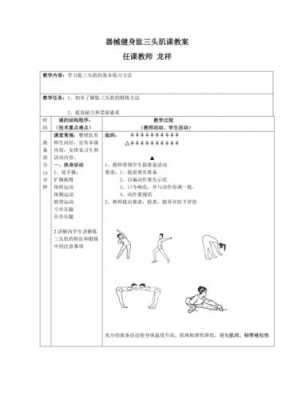 健身课程教学 健身课教案的模板-第3张图片-马瑞范文网