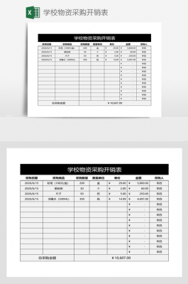 学校采购表格模板下载-第2张图片-马瑞范文网