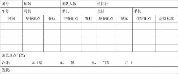 计调工作表格模板,计调工作表格模板图片 -第2张图片-马瑞范文网