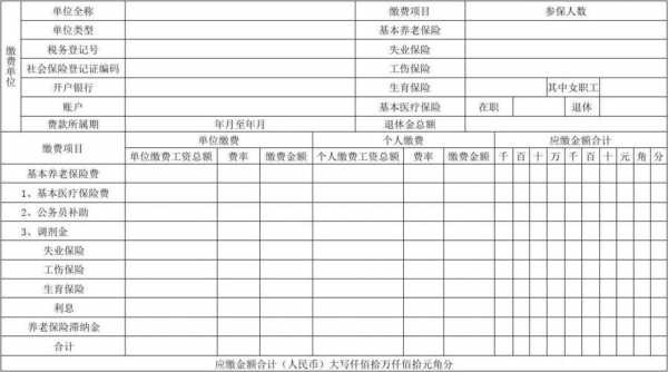 社保单子怎么填写 社保模板怎么填-第3张图片-马瑞范文网