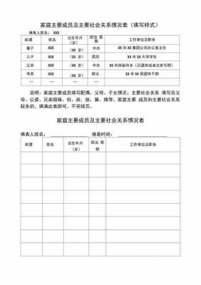 关系模板_家庭主要成员和主要社会关系模板-第1张图片-马瑞范文网