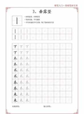练笔划竖的模板-第1张图片-马瑞范文网