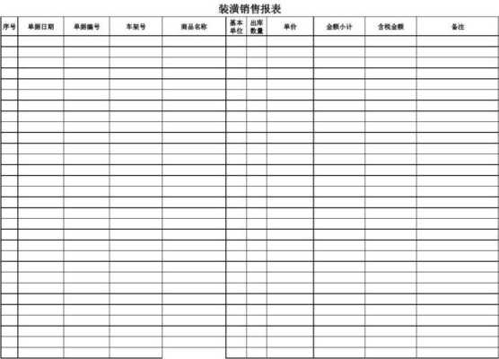  销售汇总清单模板「销售汇总表格」-第3张图片-马瑞范文网