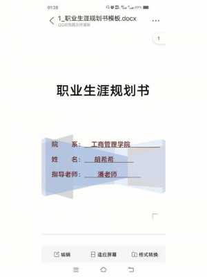 师范生职业生涯规划书模板-第1张图片-马瑞范文网