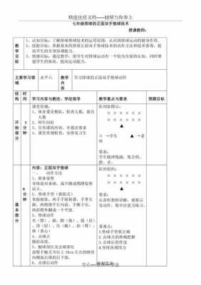 排球中学生教案模板-第2张图片-马瑞范文网