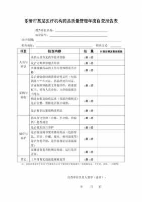  药品自杏报告模板「药品自查表格」-第1张图片-马瑞范文网