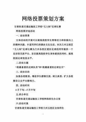 网络投票策划书模板,网络投票活动方案注意事项 -第2张图片-马瑞范文网