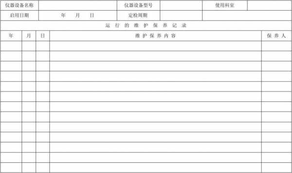 仪器维修报告模板（仪器维修记录表格范本）-第1张图片-马瑞范文网