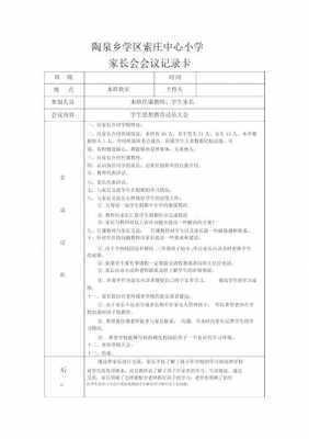 家长会记录表模板-第3张图片-马瑞范文网