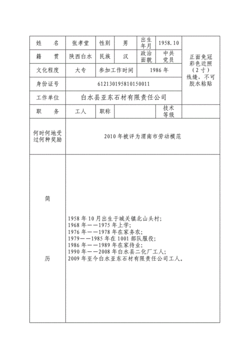 省劳模申报材料模板_省劳模推荐材料-第2张图片-马瑞范文网