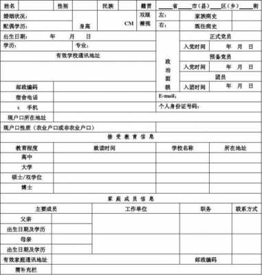 家庭履历表模板_家庭情况简历表-第3张图片-马瑞范文网