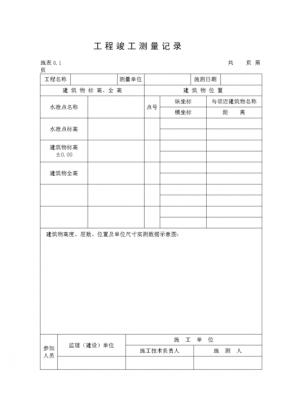 工程测量单模板怎么做 工程测量单模板-第1张图片-马瑞范文网