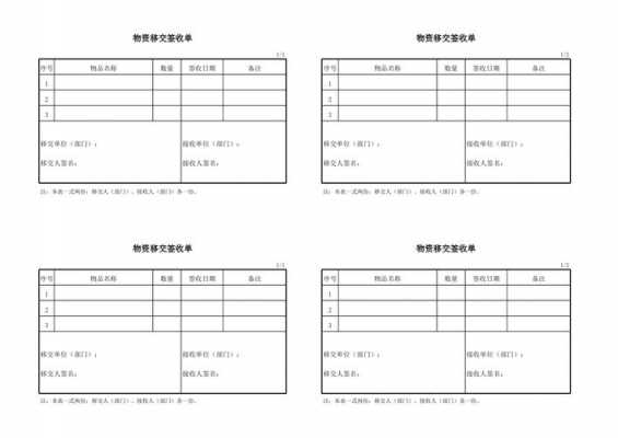 签收交接表模板（交接收条怎么写）-第1张图片-马瑞范文网