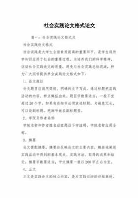 社会实践论文形式模板怎么写-社会实践论文形式模板-第1张图片-马瑞范文网