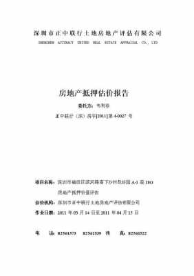 房地产预评估报告模板（房地产评估报告怎么写）-第1张图片-马瑞范文网