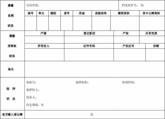 房屋信息摘要三模板-第3张图片-马瑞范文网