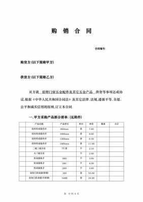 合同模板买卖五金-第3张图片-马瑞范文网