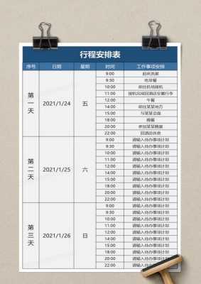  可视全年行程表模板「可视化日程表」-第3张图片-马瑞范文网