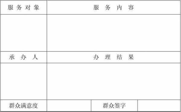 便民服务登记表-便民登记表模板-第2张图片-马瑞范文网