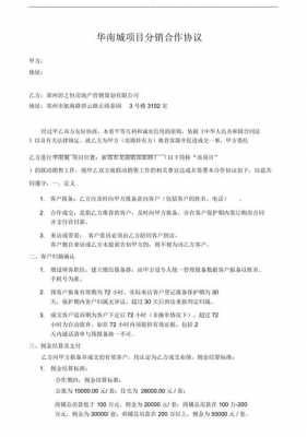 商品房分销合同模板下载 商品房分销合同模板-第2张图片-马瑞范文网