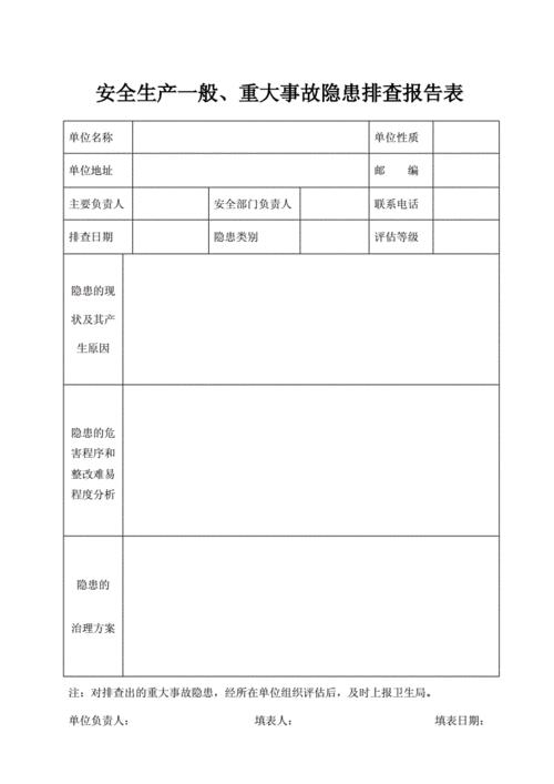 安全风险排查报告模板-第2张图片-马瑞范文网