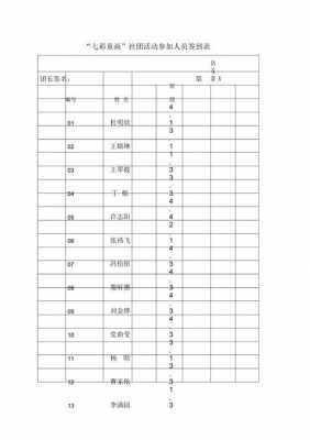 青协活动签到表模板-第3张图片-马瑞范文网