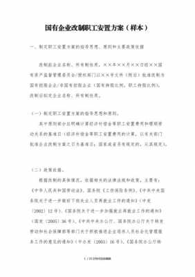 公司职工安置方案 企业职工安置方案模板-第2张图片-马瑞范文网