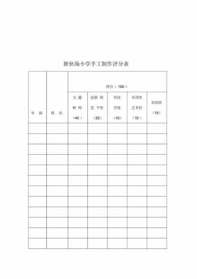 手工比赛评分表-diy比赛评分模板-第1张图片-马瑞范文网