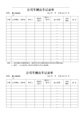 运输出车单模板（车辆运输单模板）-第3张图片-马瑞范文网