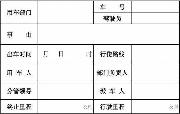 运输出车单模板（车辆运输单模板）-第1张图片-马瑞范文网