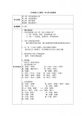 三年级备课模板-第1张图片-马瑞范文网