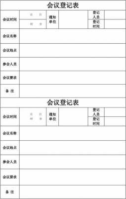 会议人员登记表格模板（会议记录参会人员格式）-第3张图片-马瑞范文网