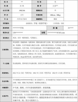 汽车工程系简历模板_汽车工程师简历-第3张图片-马瑞范文网