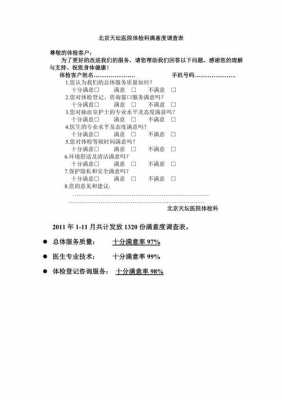 体检科满意度调查表模板怎么写 体检科满意度调查表模板-第1张图片-马瑞范文网