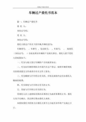 车辆委托协议书模板（委托书车辆委托书怎么怎么办）-第2张图片-马瑞范文网