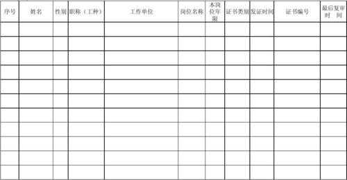 持证上岗记录模板-第3张图片-马瑞范文网