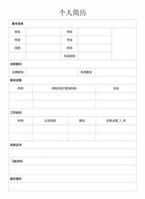 简历表格模板手机_简历模板 手机-第3张图片-马瑞范文网