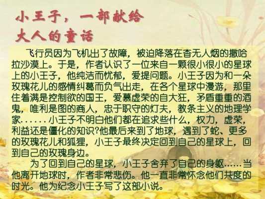 小王子读后感ppt模板（小王子读后感总结）-第2张图片-马瑞范文网