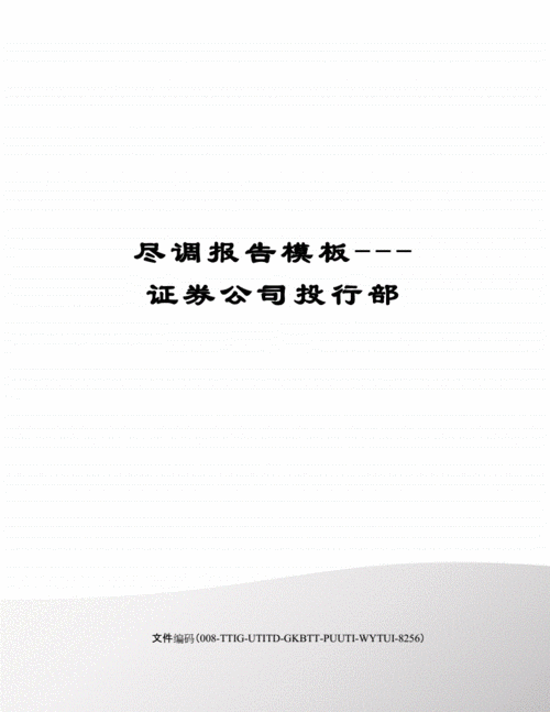 上市前的尽调期是什么意思 上市尽调报告模板-第3张图片-马瑞范文网