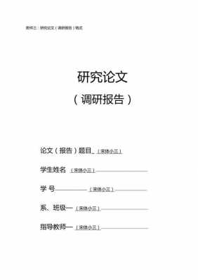 调研报告格式模板范文文献_调研报告格式论文-第1张图片-马瑞范文网